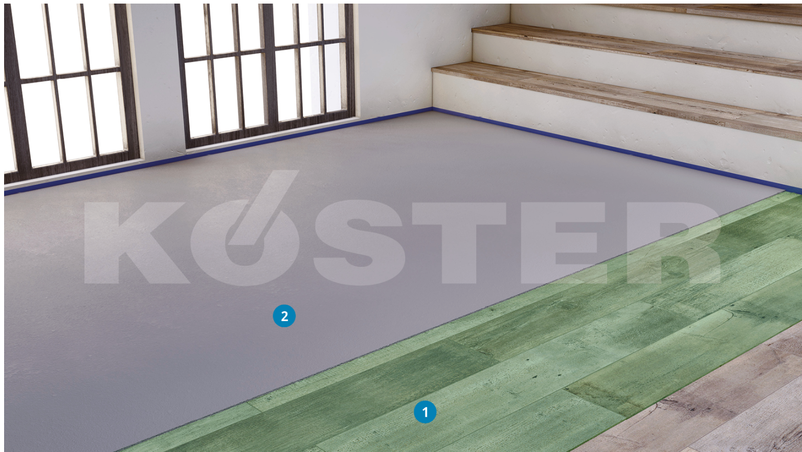 Esquema Autonivelante sobre Madera