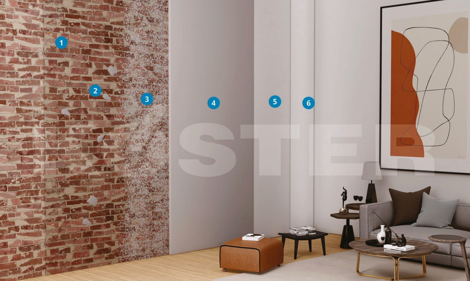 Esquema Restauración Mampostería KÖSTER