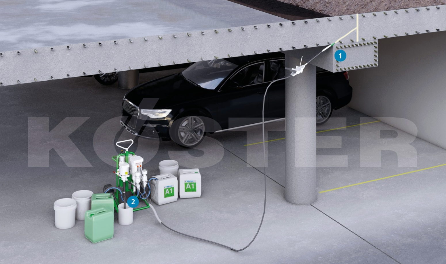 Esquema de Inyección de Juntas KÖSTER